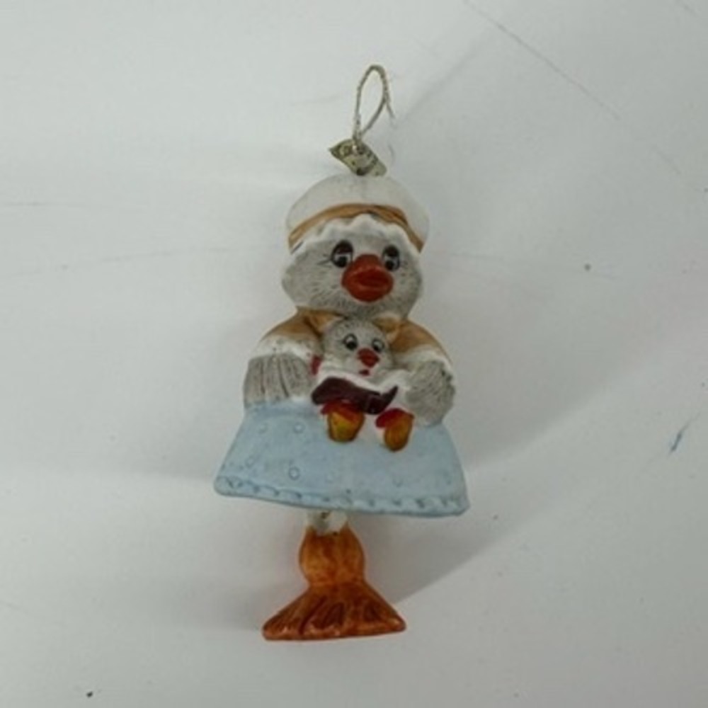 JASCO Caring Critters Chimes Mother Goose &‎ Baby Figurine Ornament